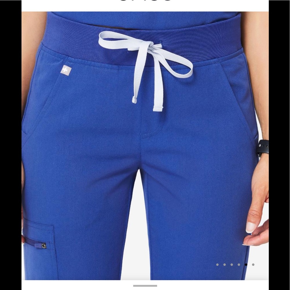 NWT FIGS Zamora Joggers Scrubs Pants Winning Blue - Picture 6 of 11